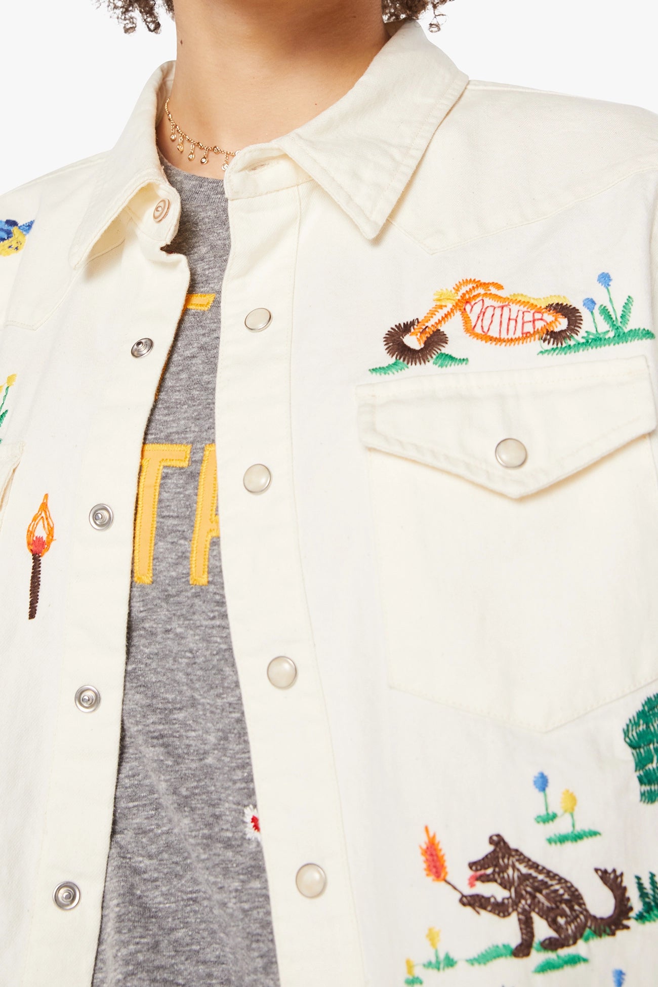 The Super Exs Crop Fray Tops MOTHER