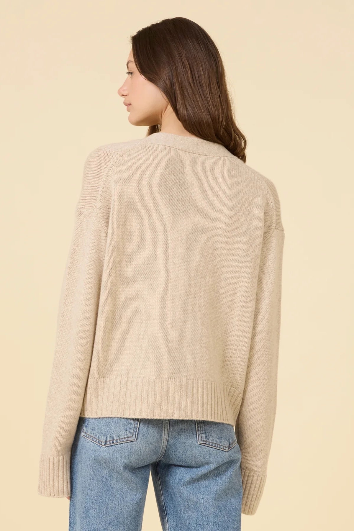 Aster Cashmere Cardigan Sweaters &amp; Knits One Grey Day