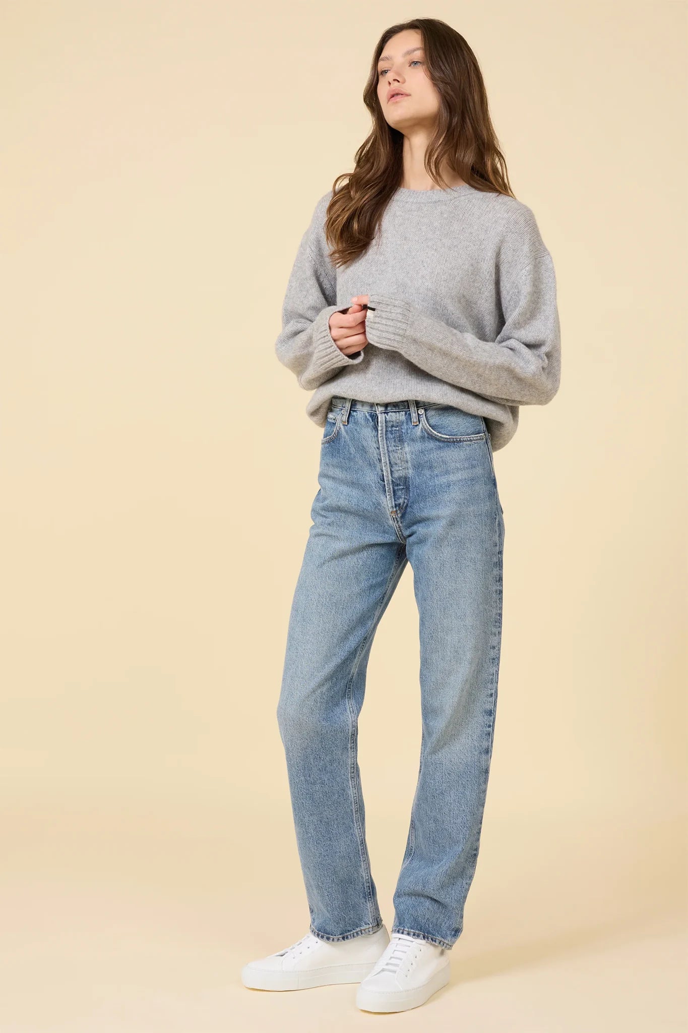Aster Cashmere Pullover Sweaters &amp; Knits One Grey Day