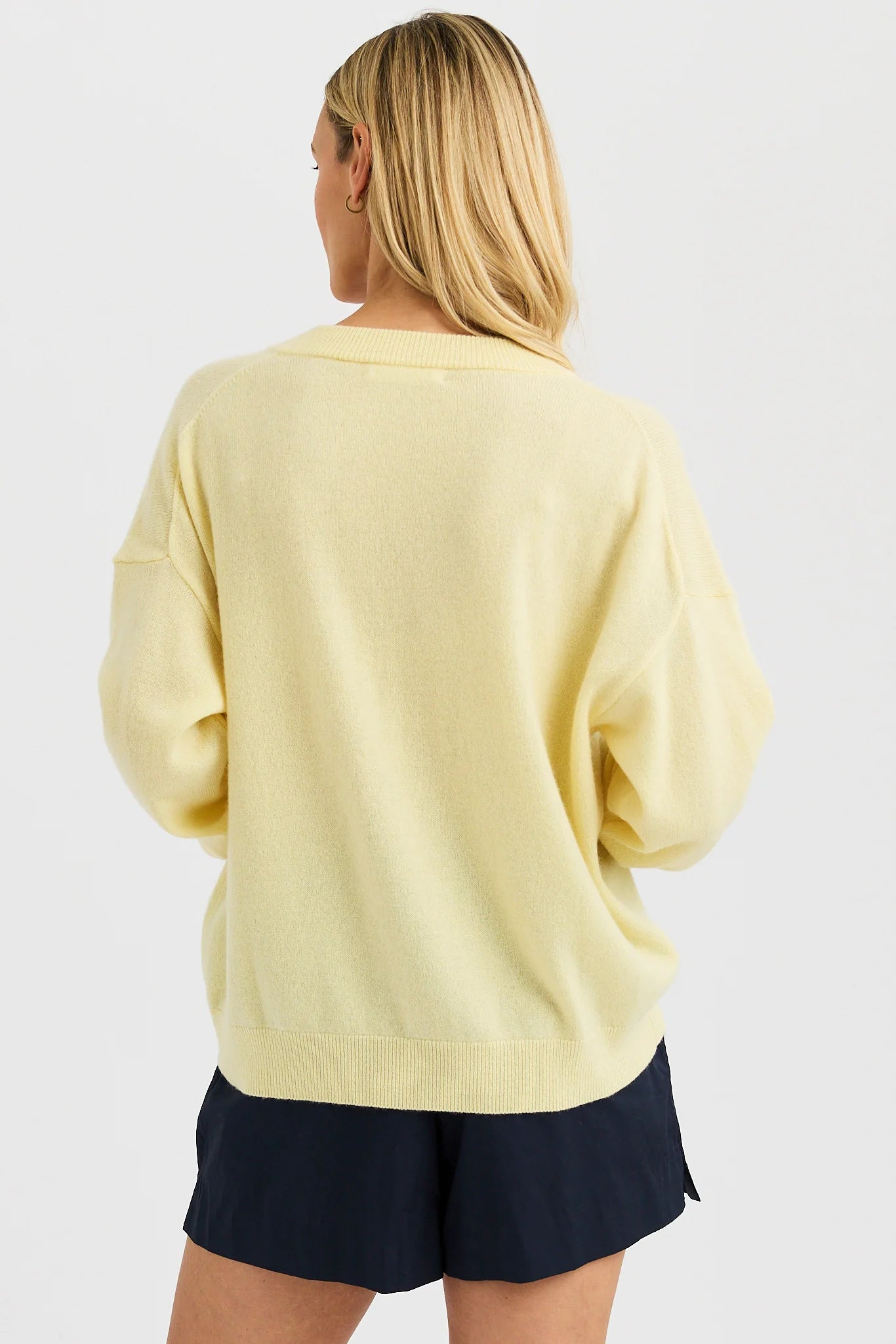 Catherine Cashmere VNeck Sweaters &amp; Knits One Grey Day