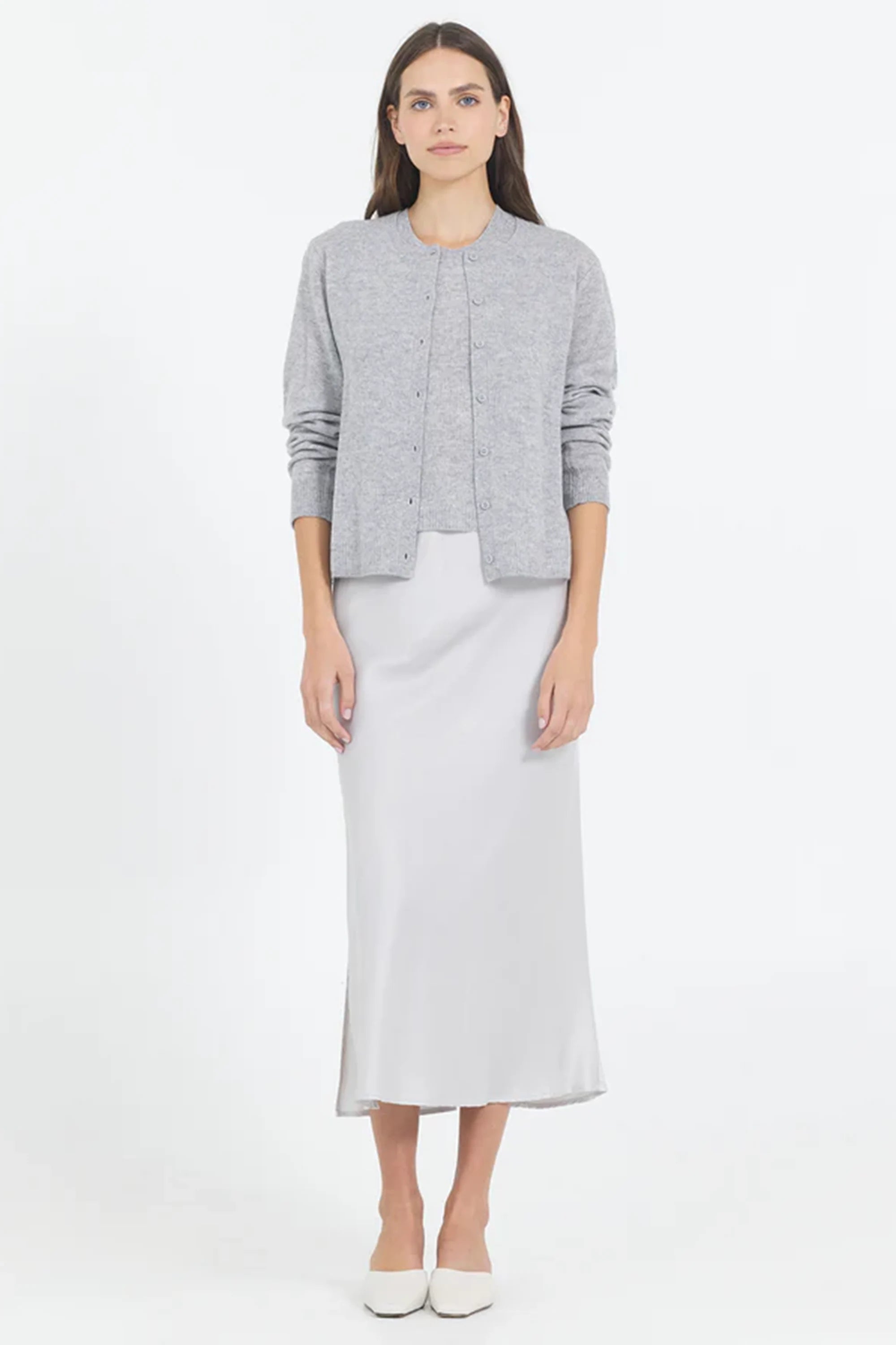 Forbes Cashmere Cardigan Sweaters & Knits One Grey Day