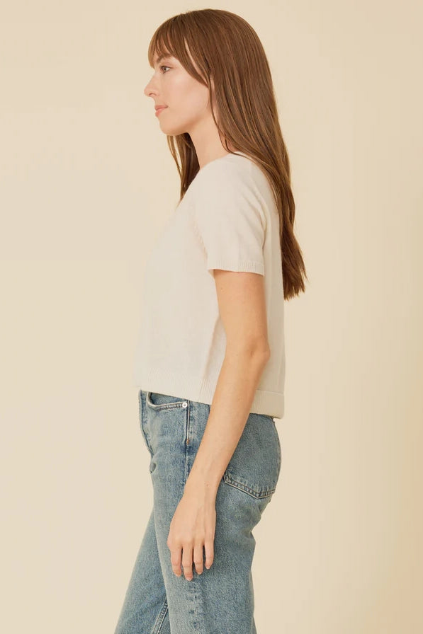 Kadri Cashmere Tee Tops One Grey Day