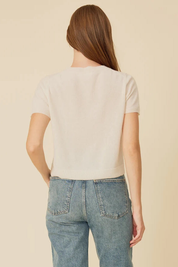 Kadri Cashmere Tee Tops One Grey Day