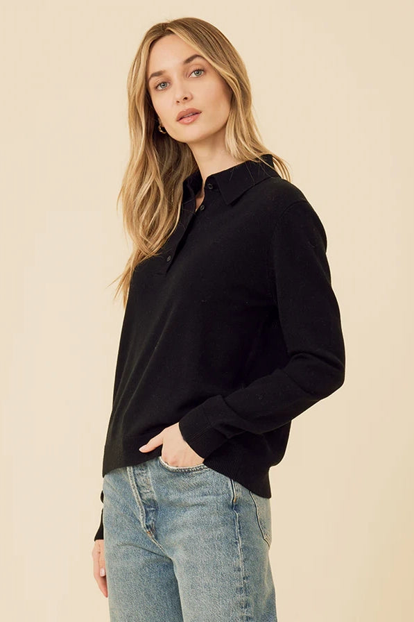 Laguna Merino Polo Tops One Grey Day