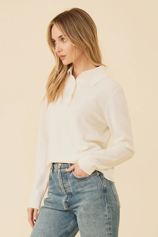 Laguna Merino Polo Tops One Grey Day