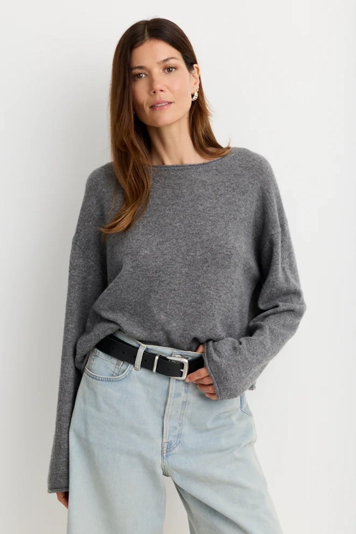 Isola Cashmere Pullover Sweaters &amp; Knits One Grey Day