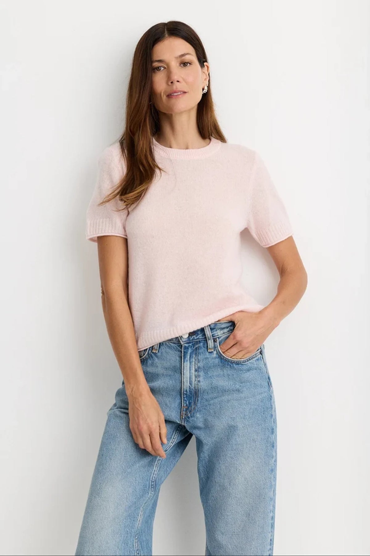Serafina Cashmere T-Shirt Sweaters &amp; Knits One Grey Day