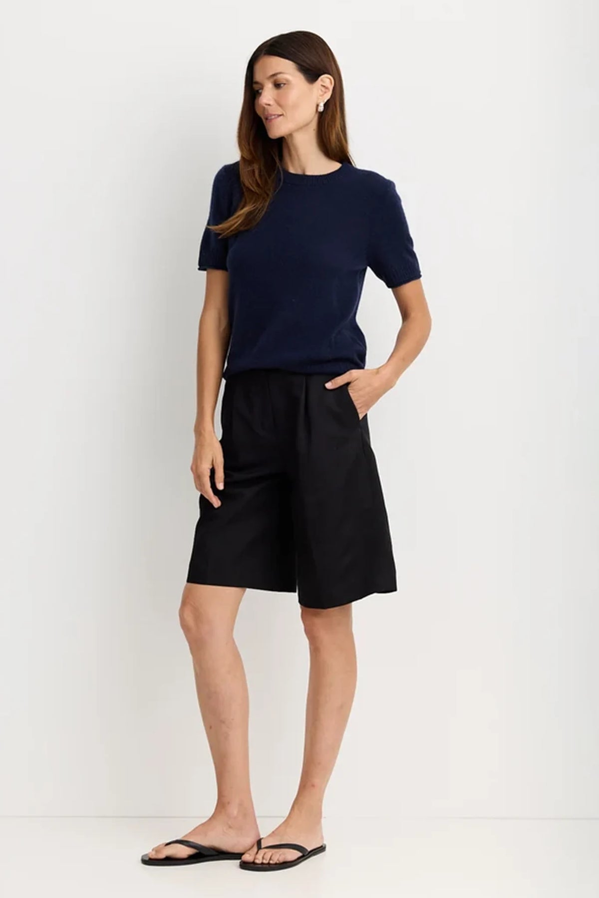 Serafina Cashmere T-Shirt Sweaters &amp; Knits One Grey Day
