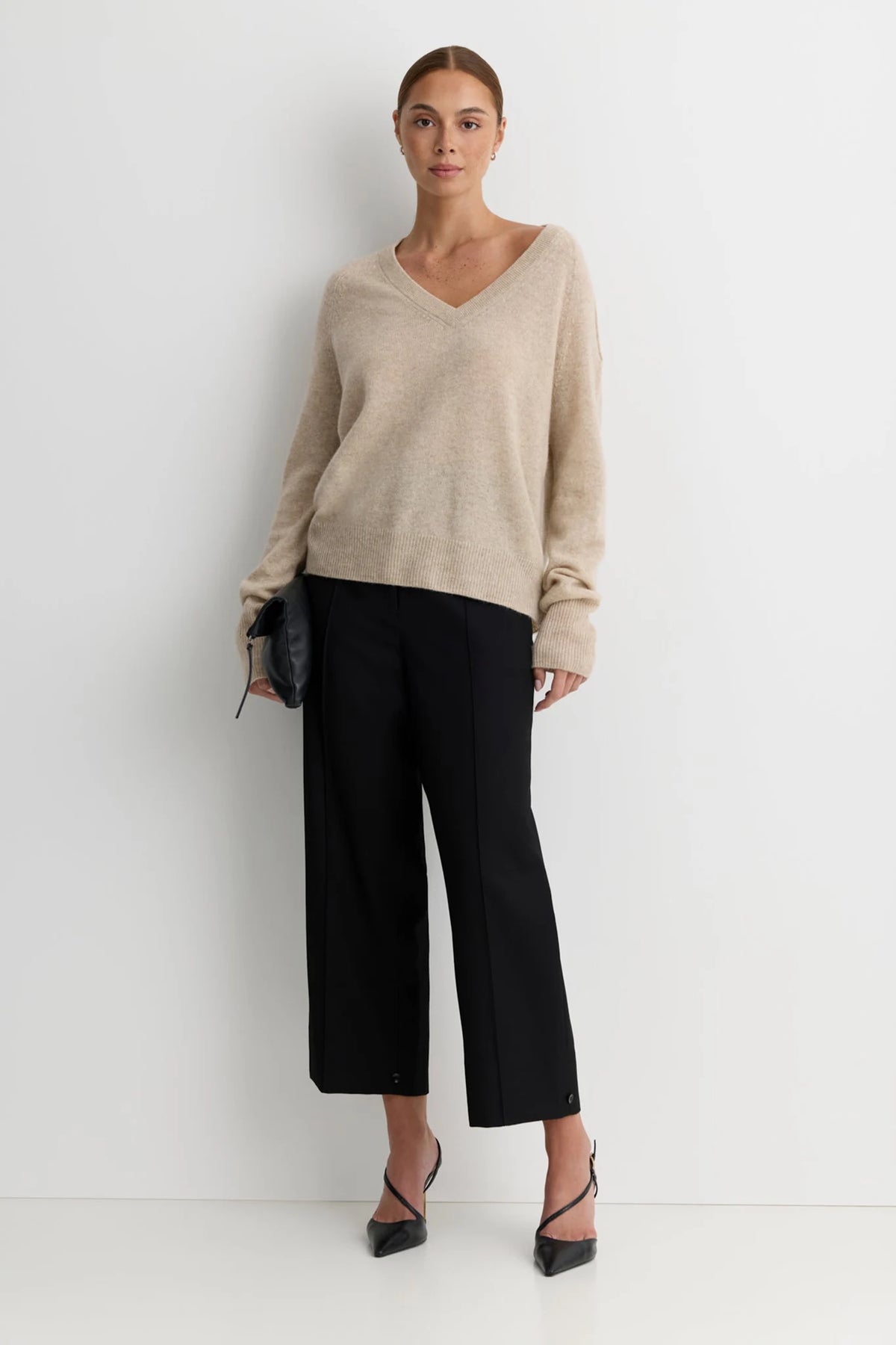 Sloane Cashmere Cardigan Sweaters &amp; Knits One Grey Day