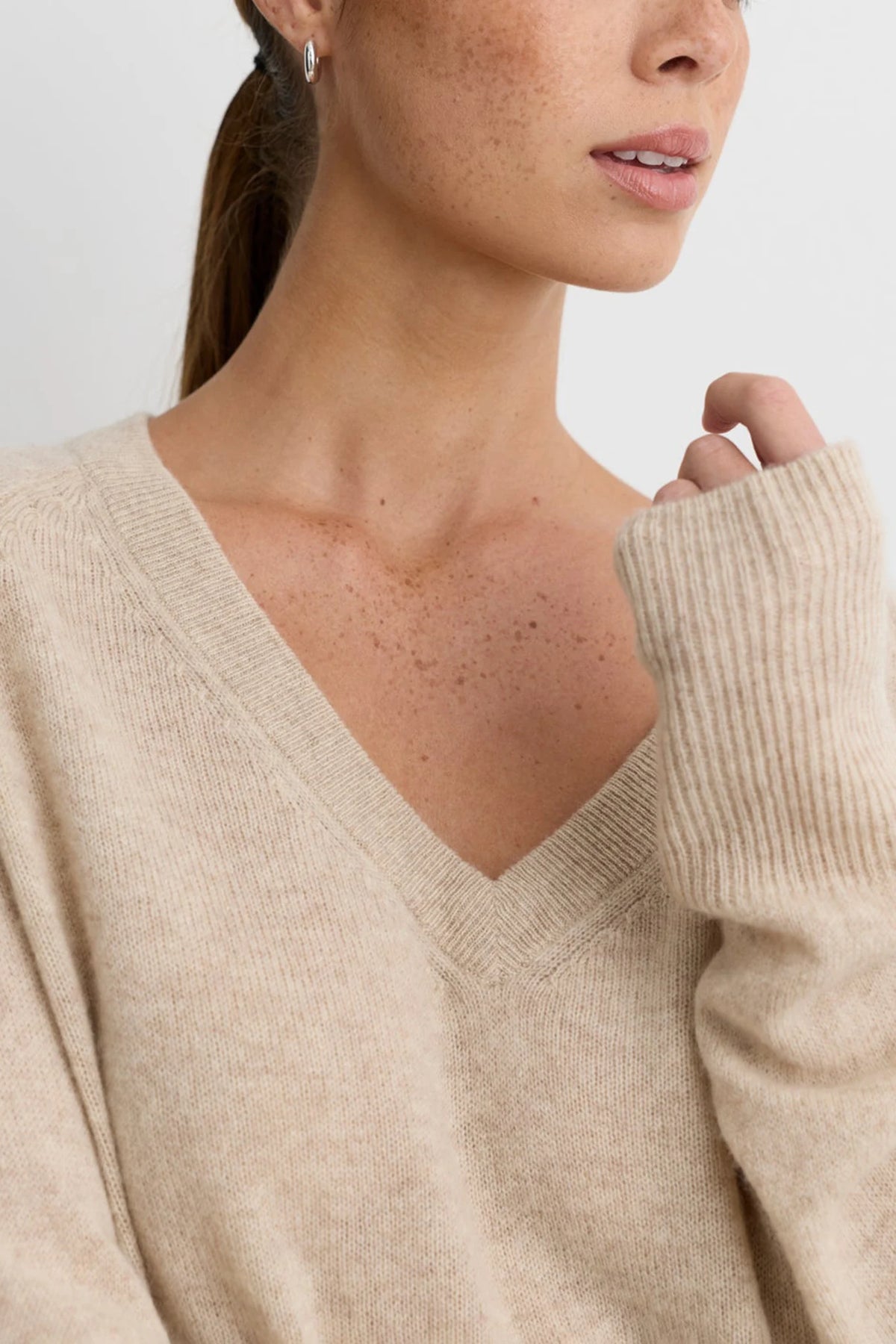 Sloane Cashmere Cardigan Sweaters &amp; Knits One Grey Day