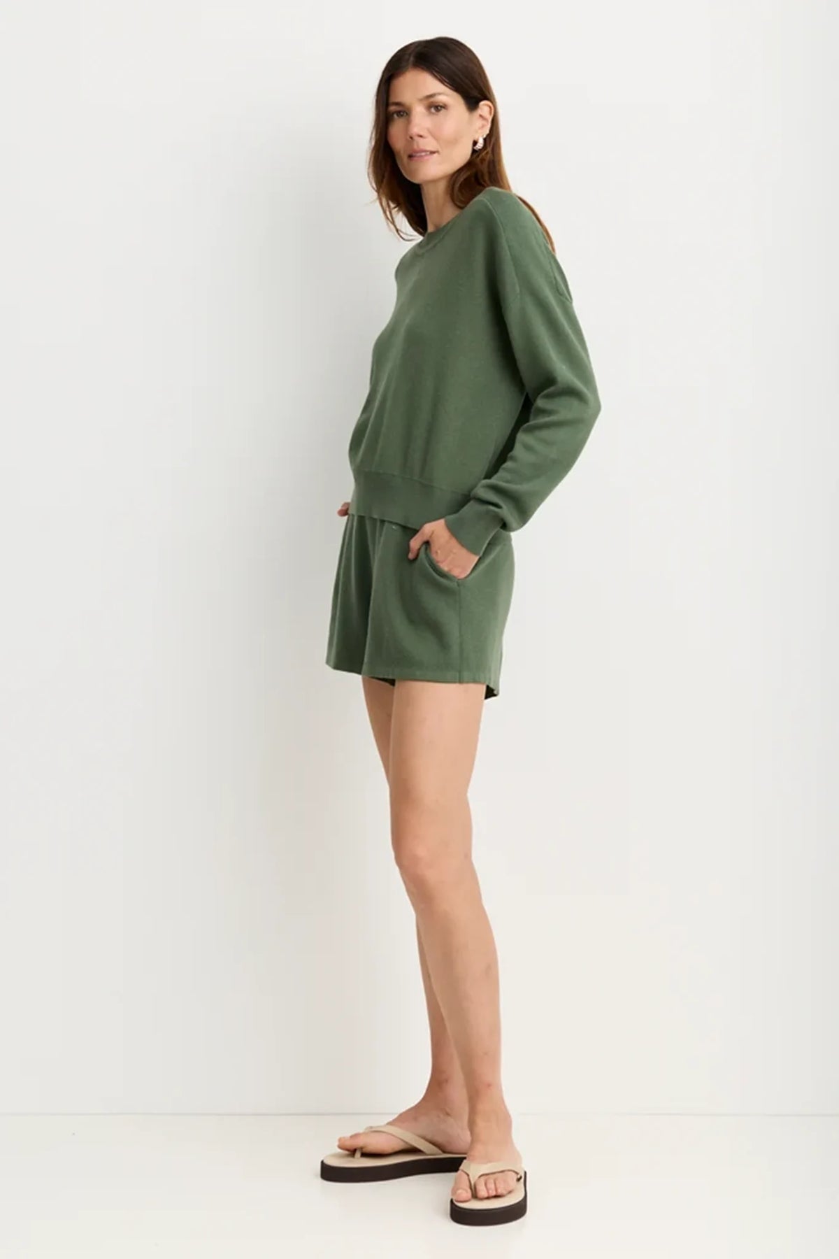 Warwick Cotton Crew Sweaters &amp; Knits One Grey Day