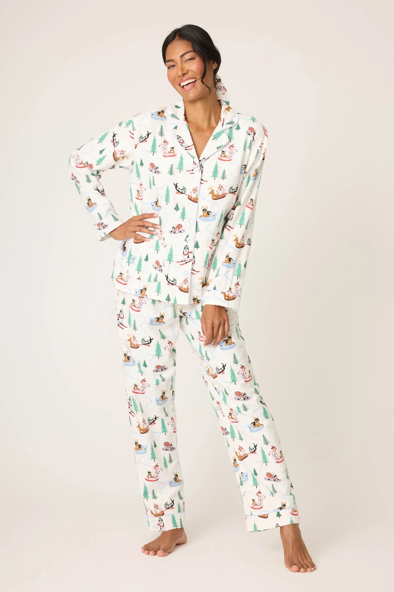 Sleigh All Day 3-Piece Flannel PJ Set Sleepwear P.J. Salvage