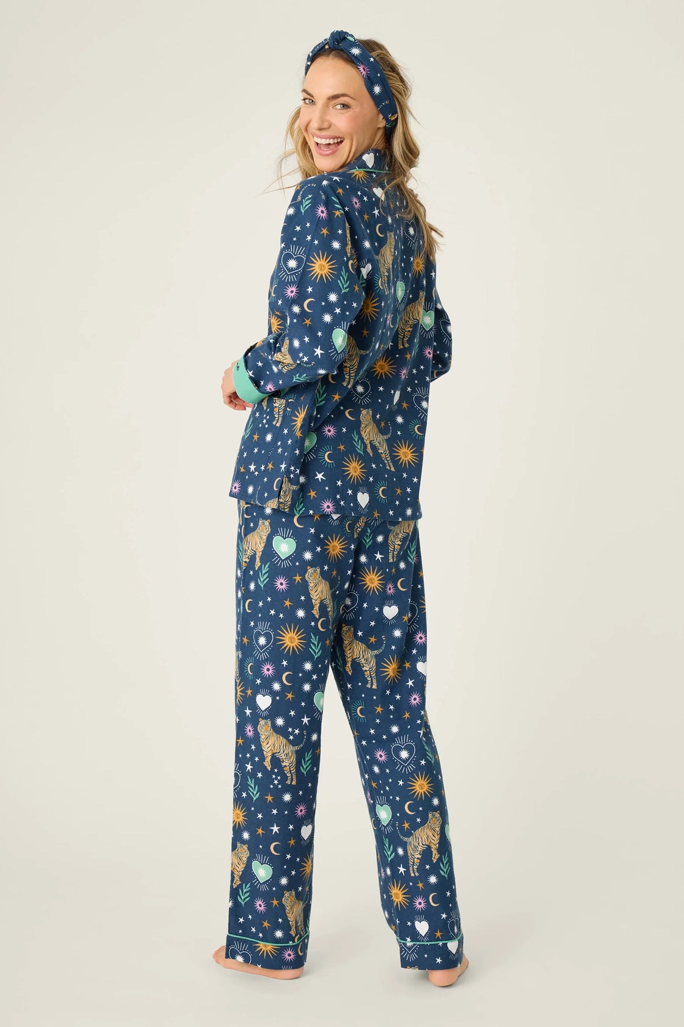 Wild At Heart 3-Piece Flannel PJ Set Sleepwear P.J. Salvage