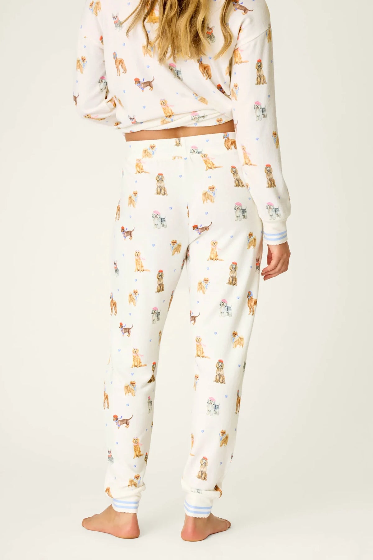 Meet Me in Pawris Dog Print Jogger Pajama Pants Loungewear P.J. Salvage