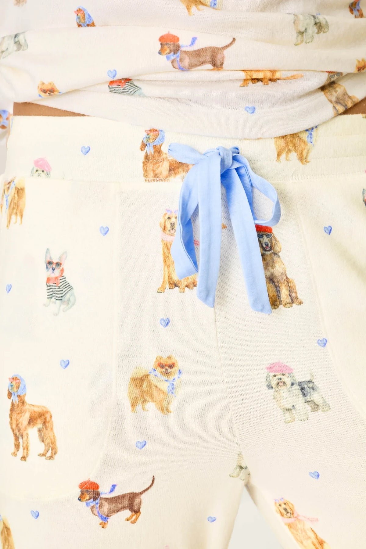 Meet Me in Pawris Dog Print Jogger Pajama Pants Loungewear P.J. Salvage