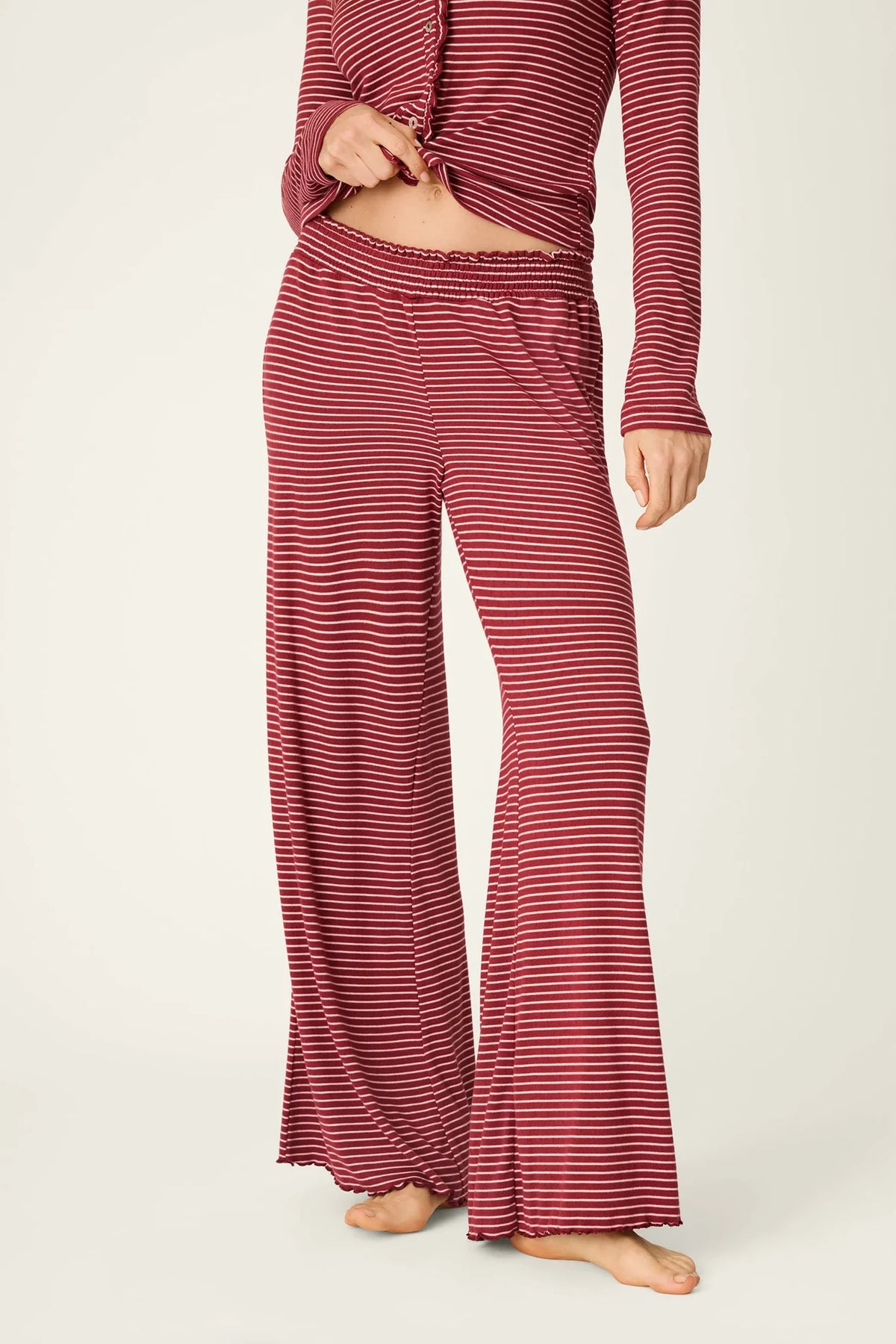 Pretty Stripes Pointelle Pajama Pants Loungewear P.J. Salvage
