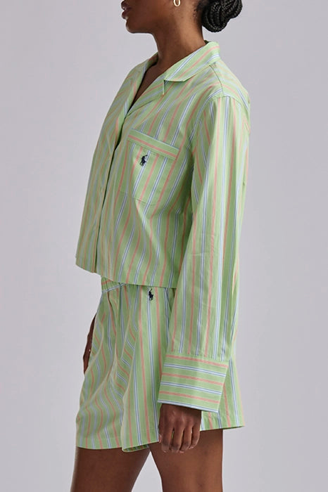 Crop Long Sleeve Short PJ Set Sleepwear Polo Ralph Lauren