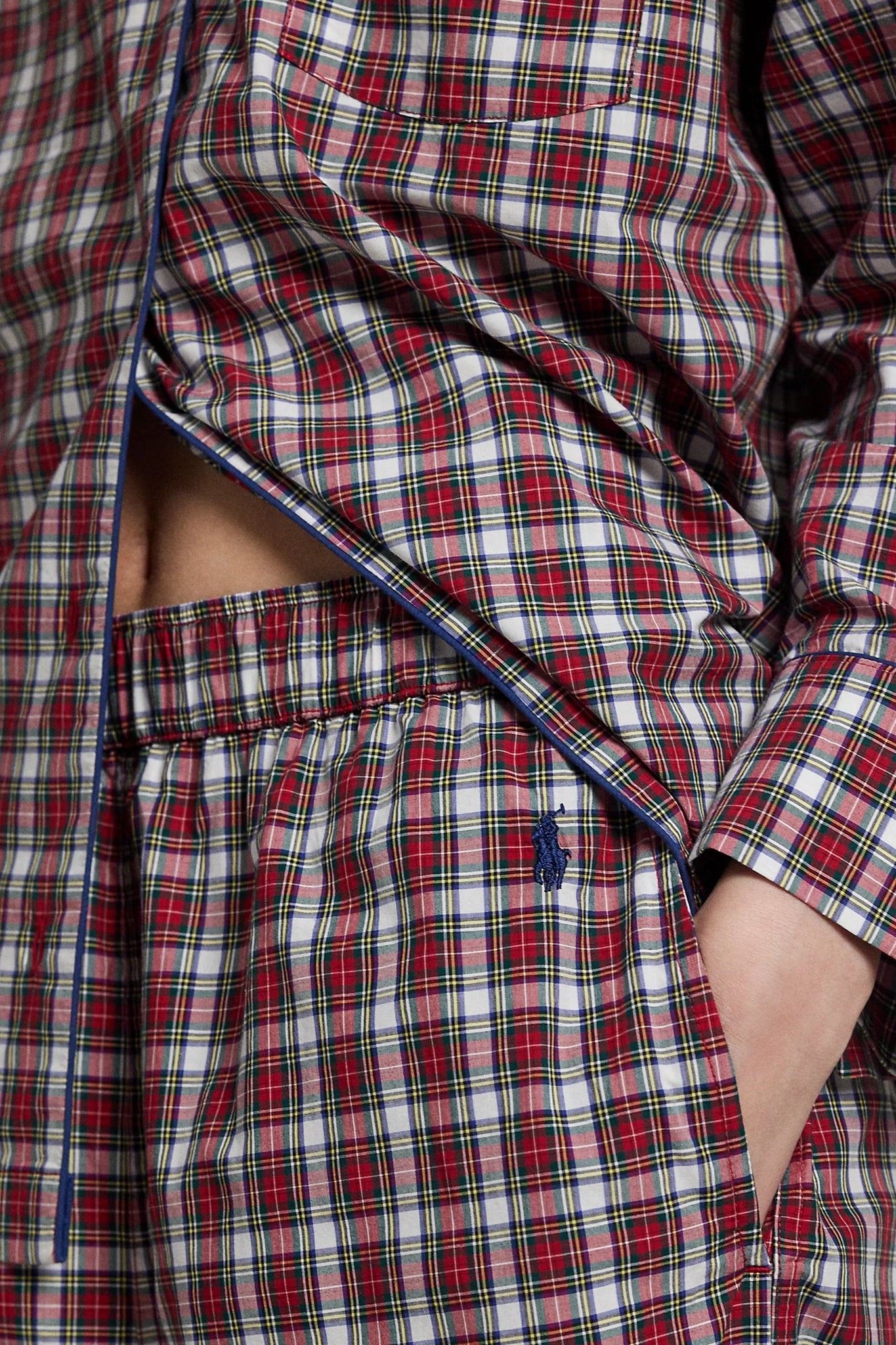 Plaid Poplin Long-Sleeve Pajama Set Sleepwear Polo Ralph Lauren