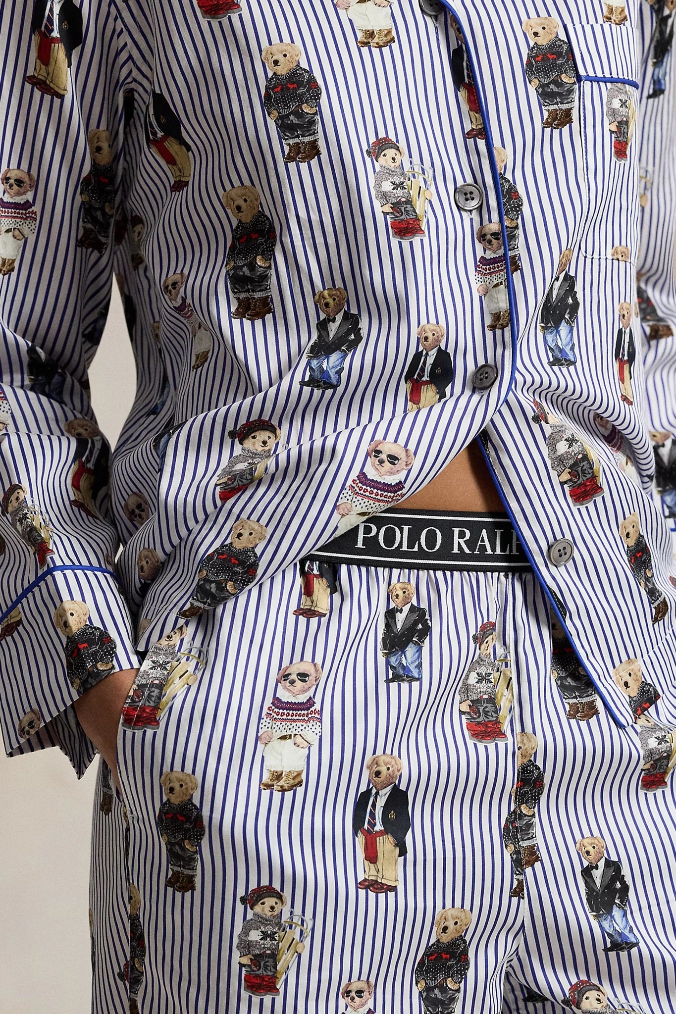 Polo Bear Cotton Sateen Pajama Set Sleepwear Polo Ralph Lauren