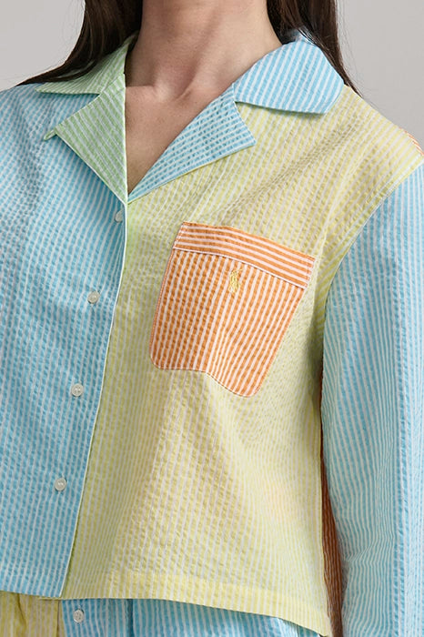 Striped Seersucker Shirt &amp; Boxer PJ Set Sleepwear Polo Ralph Lauren