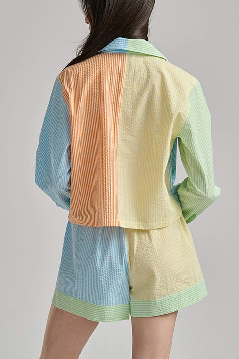 Striped Seersucker Shirt &amp; Boxer PJ Set Sleepwear Polo Ralph Lauren