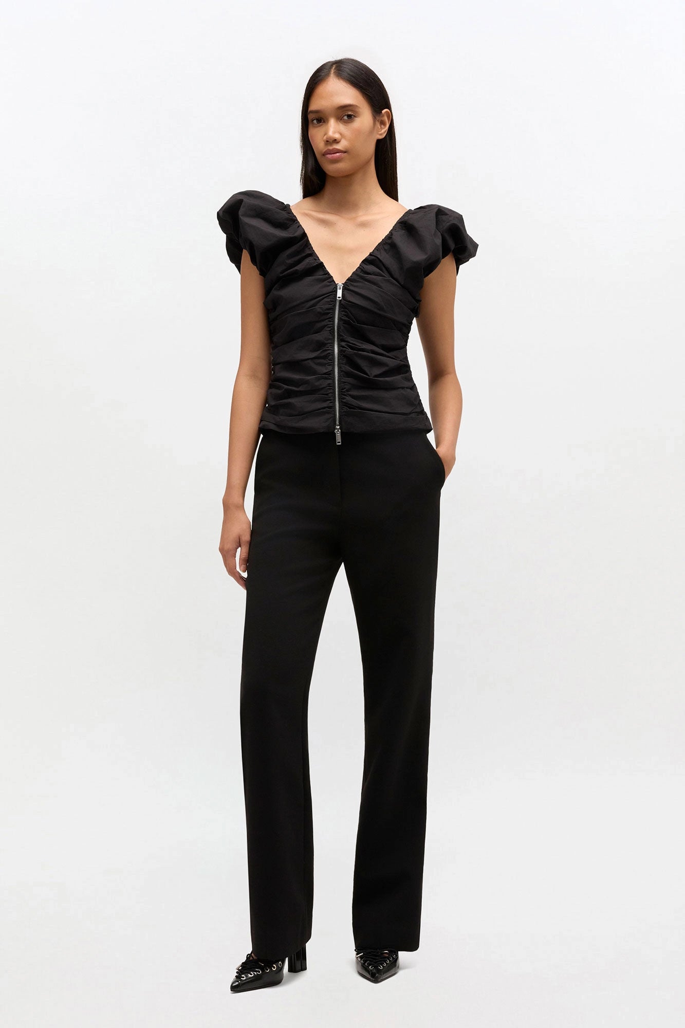 Ruched Top Tops Ganni