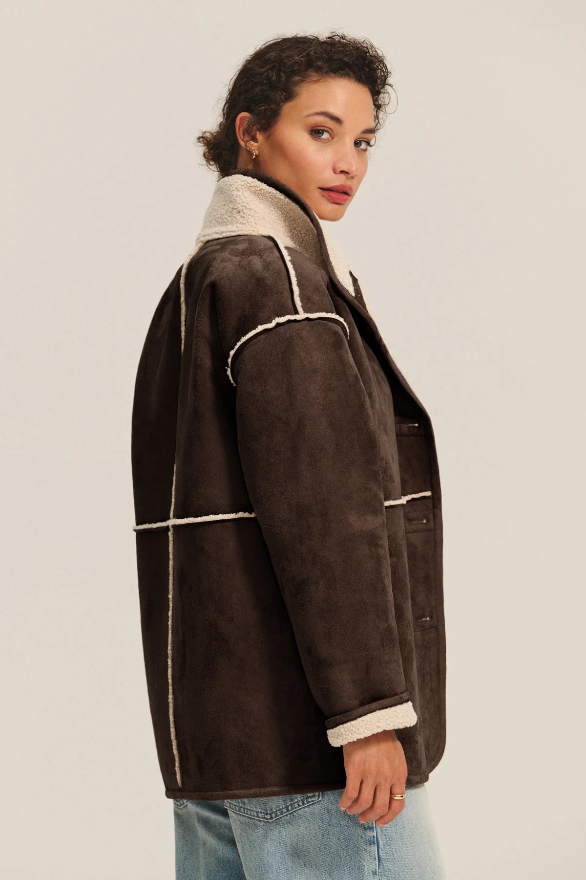 Shona Sherpa Reversible Jacket Jackets &amp; Coats Velvet by Graham &amp; Spencer