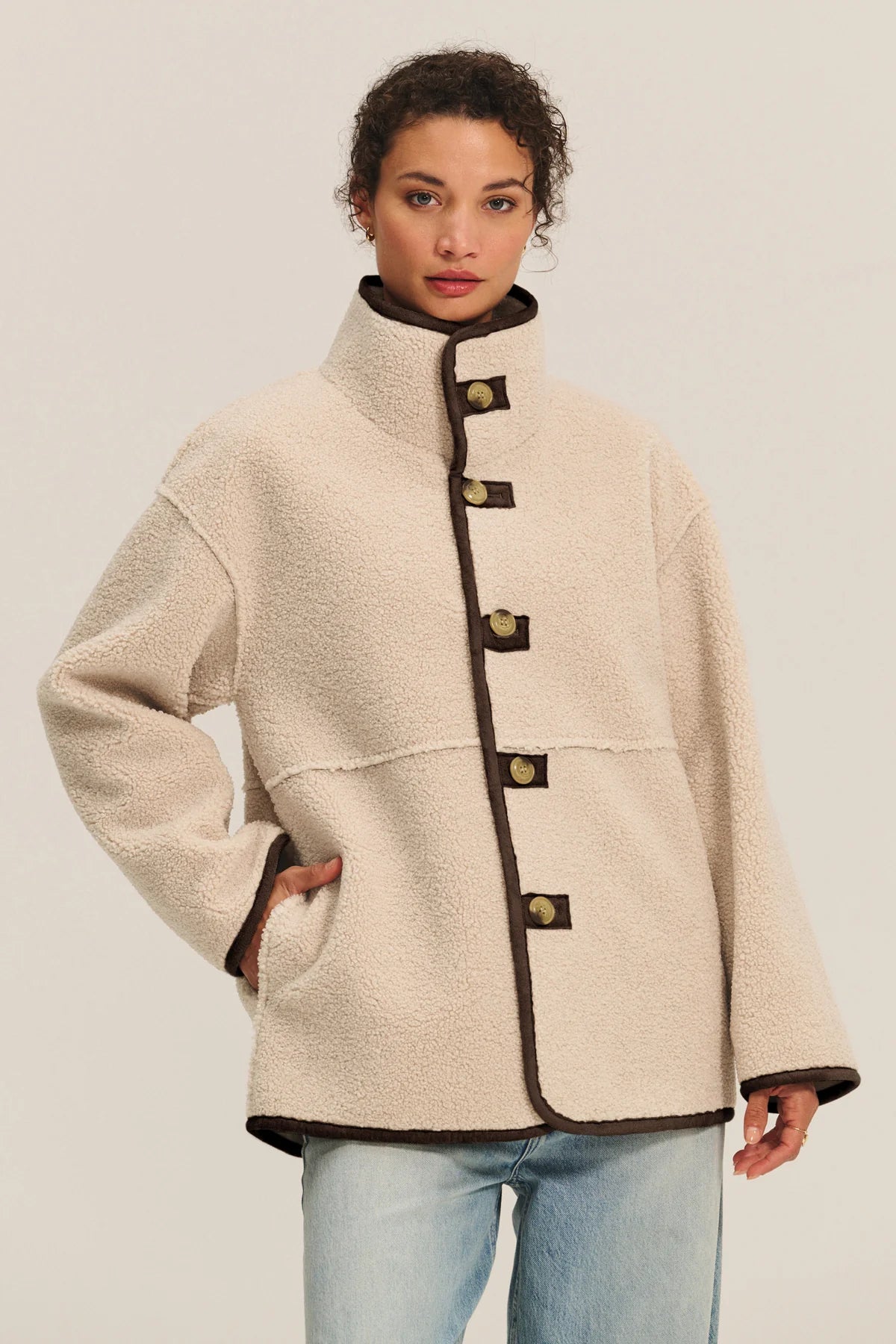 Shona Sherpa Reversible Jacket Jackets &amp; Coats Velvet by Graham &amp; Spencer