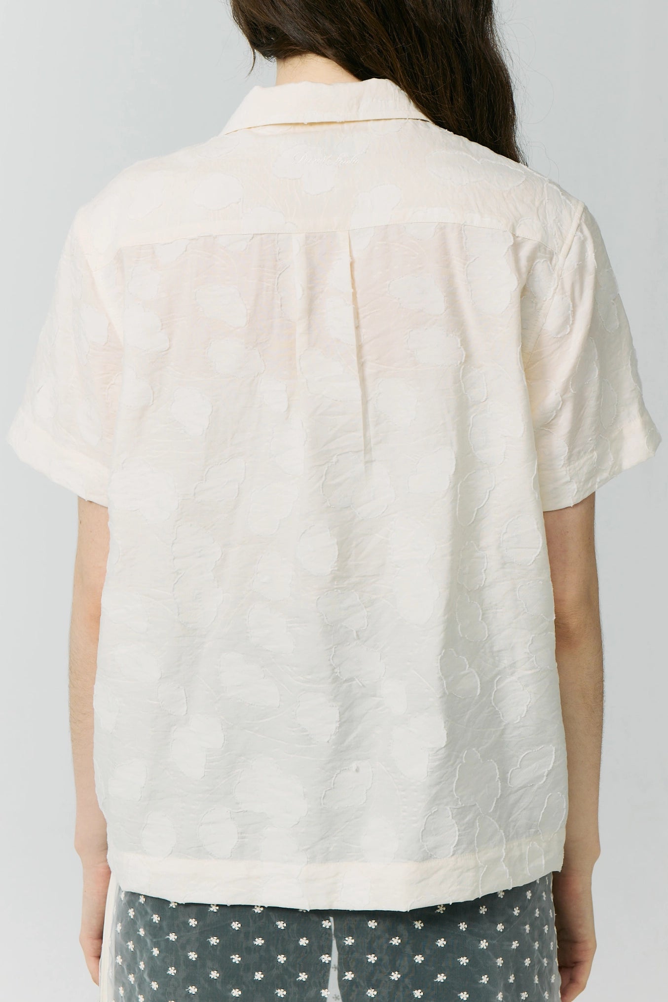 Short Sleeve Jacquard Shirt Shirts &amp; Tops Dunst