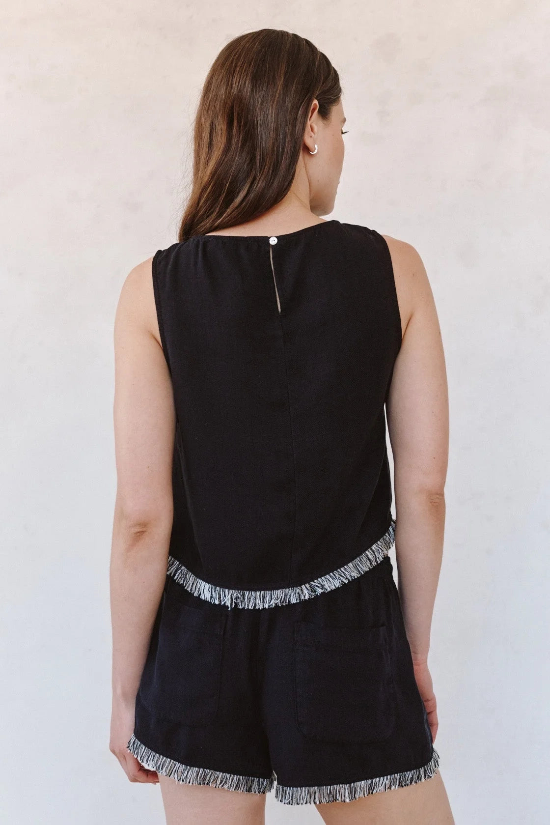 Sleeveless Fray Trim Tank T-Shirts &amp; Tanks Bella Dahl