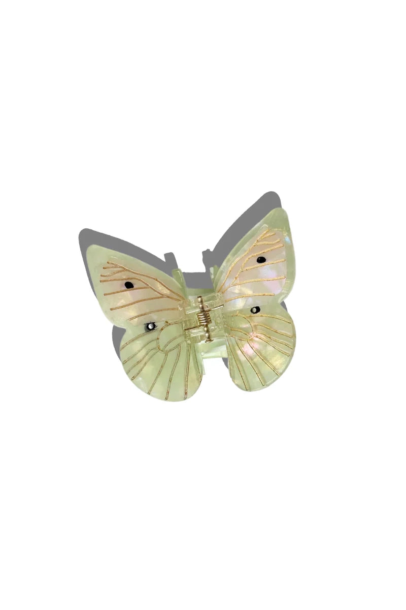 Hand-Painted Cabbage Butterfly Claw Hair Clip Accessories Solar Eclipse