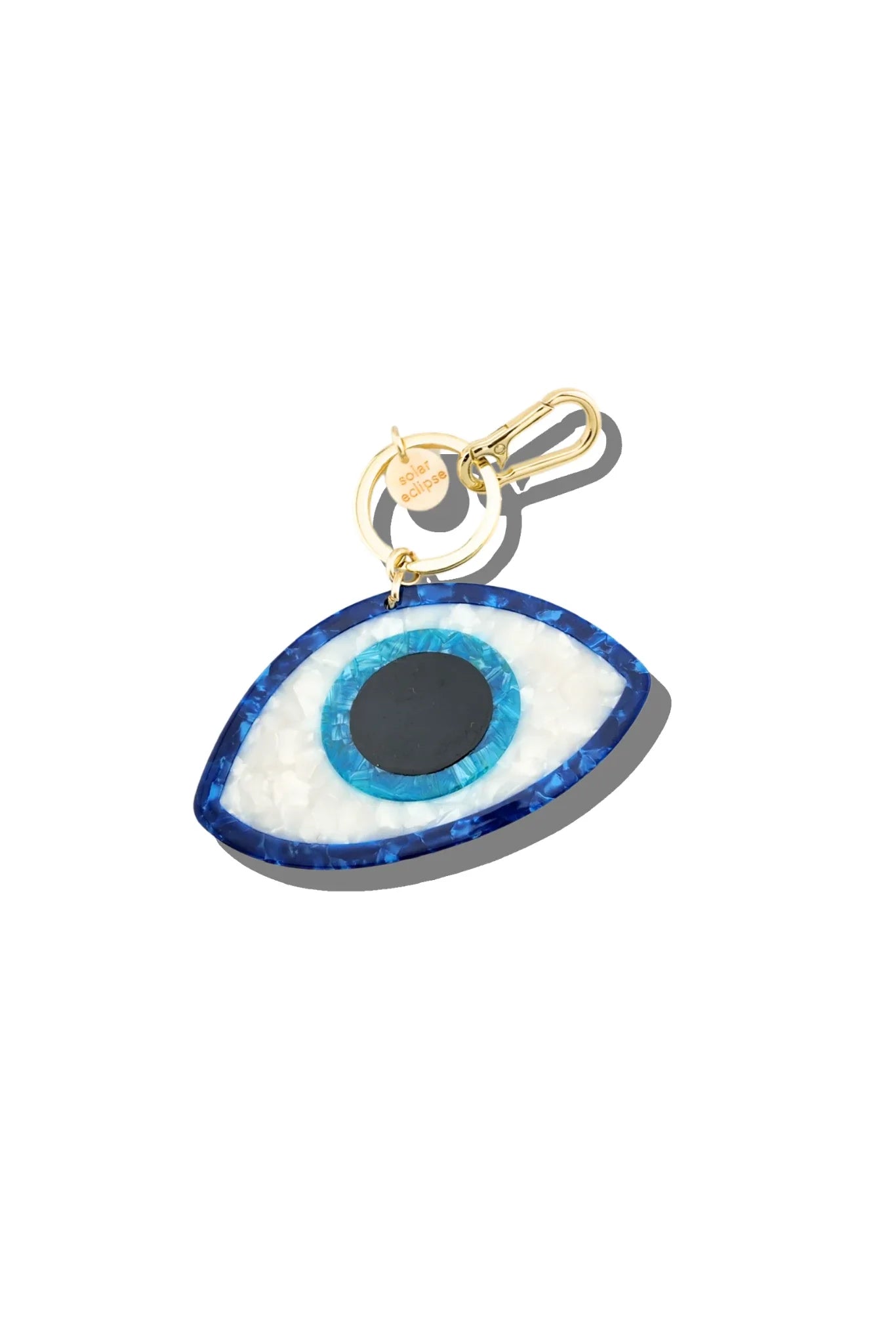 Hand-painted Evil Eye Bag Charm + Keychain Accessories Solar Eclipse