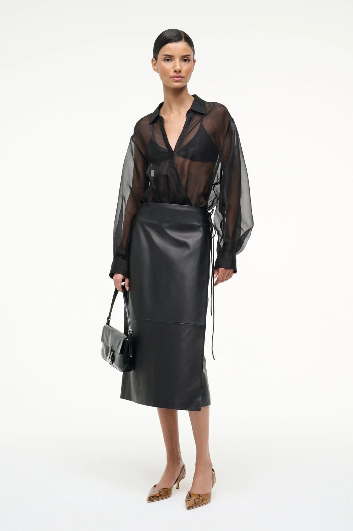 Eve Silk Bodysuit Tops STAUD