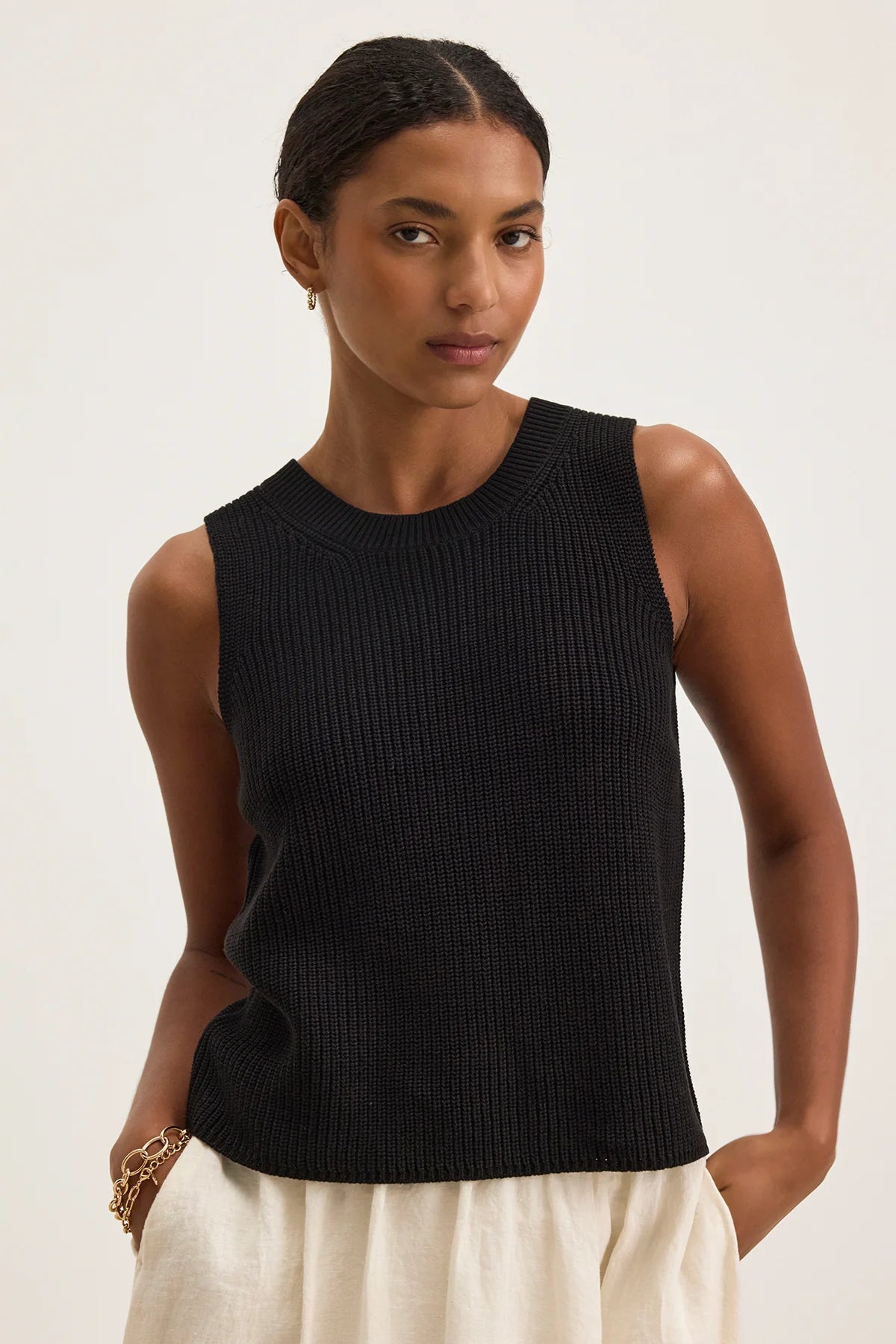 Muna Sweater Vest Tops Velvet by Graham & Spencer