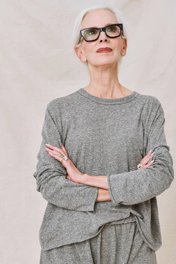 The Long Sleeve Crop Tee T-Shirts The Great