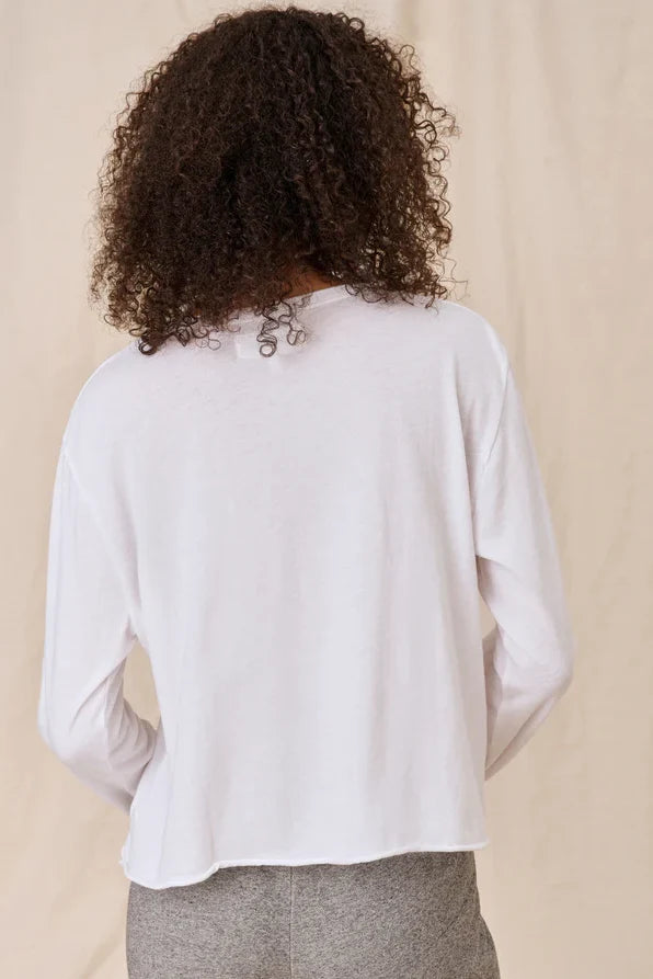 The Long Sleeve Crop Tee T-Shirts The Great