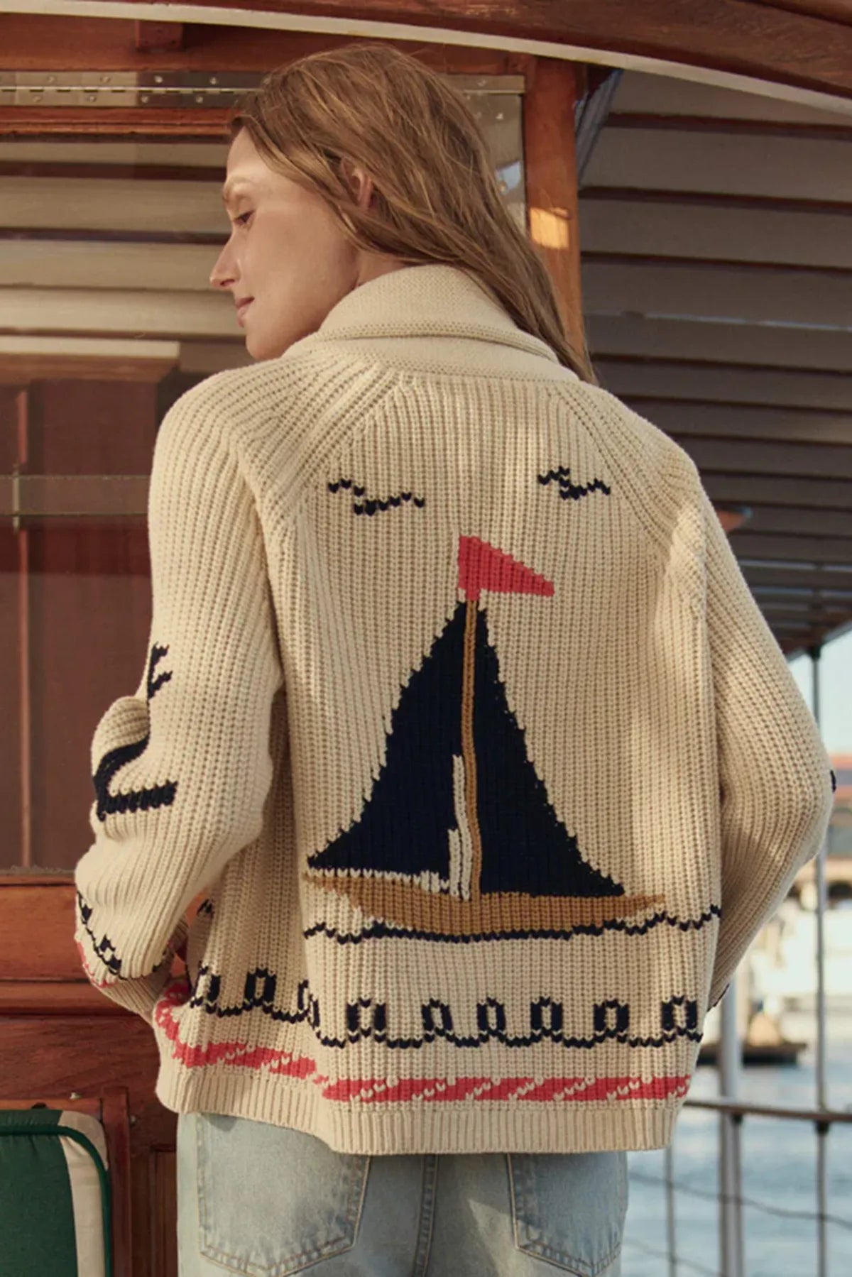 The Sailboat Lodge Cardigan Sweaters & Knits The Great