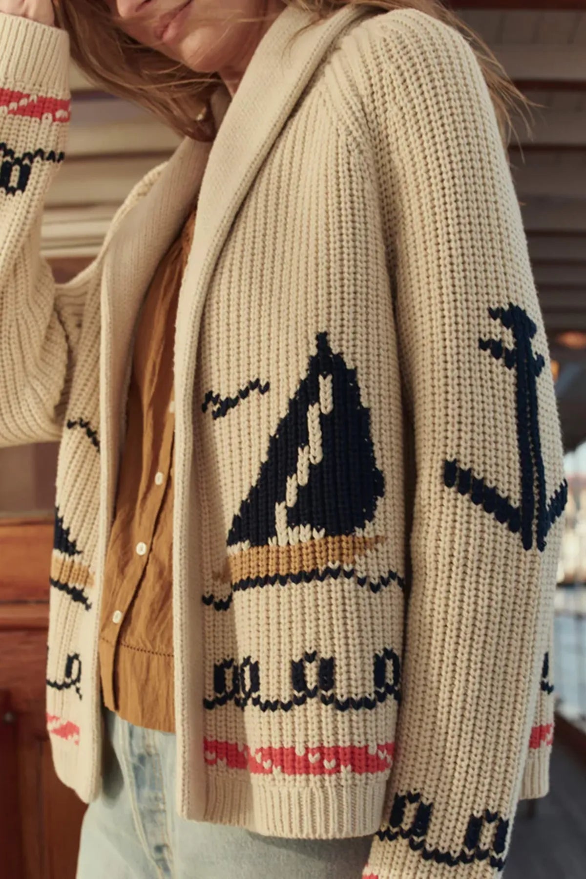The Sailboat Lodge Cardigan Sweaters &amp; Knits The Great