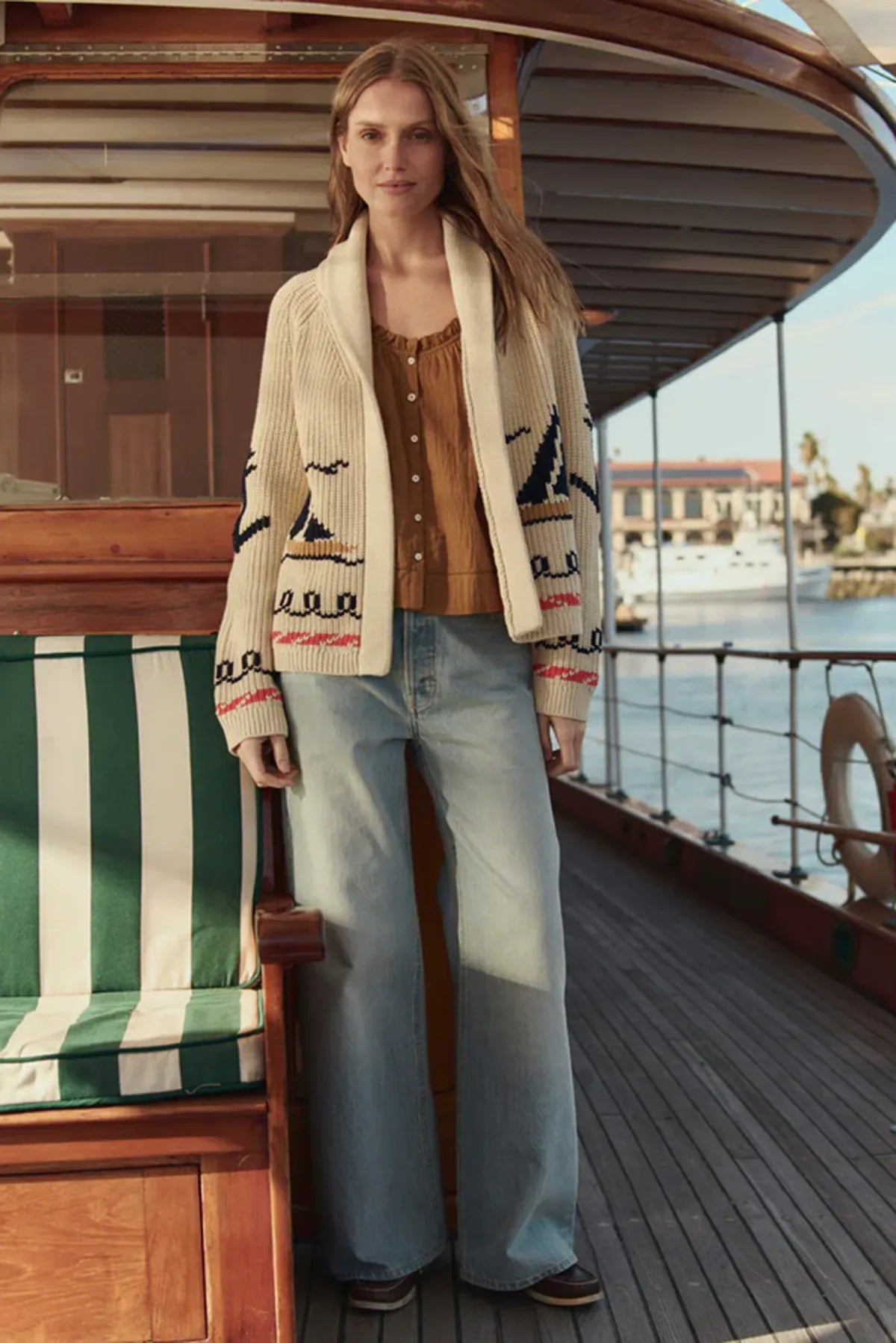 The Sailboat Lodge Cardigan Sweaters &amp; Knits The Great