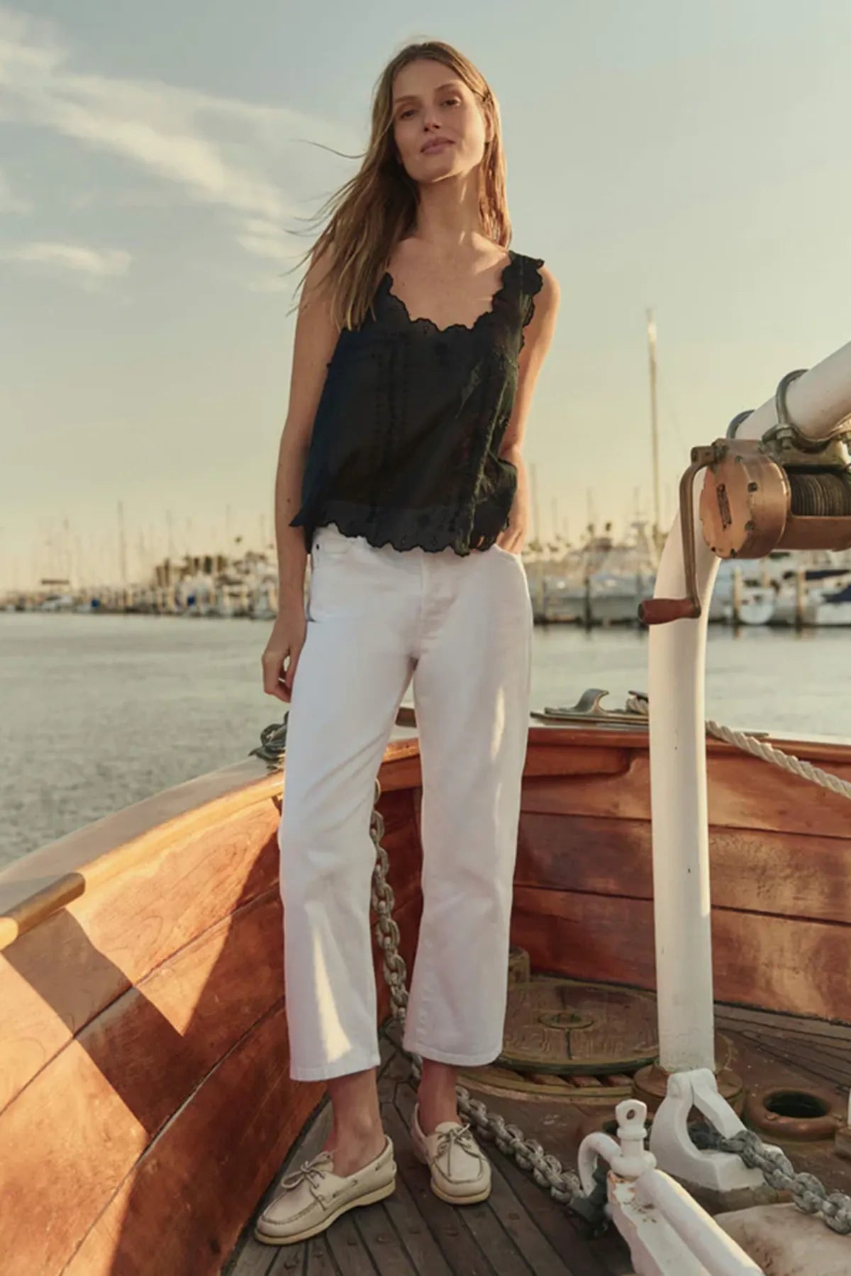The Scalloped Eyelet Tank T-Shirts &amp; Tanks The Great