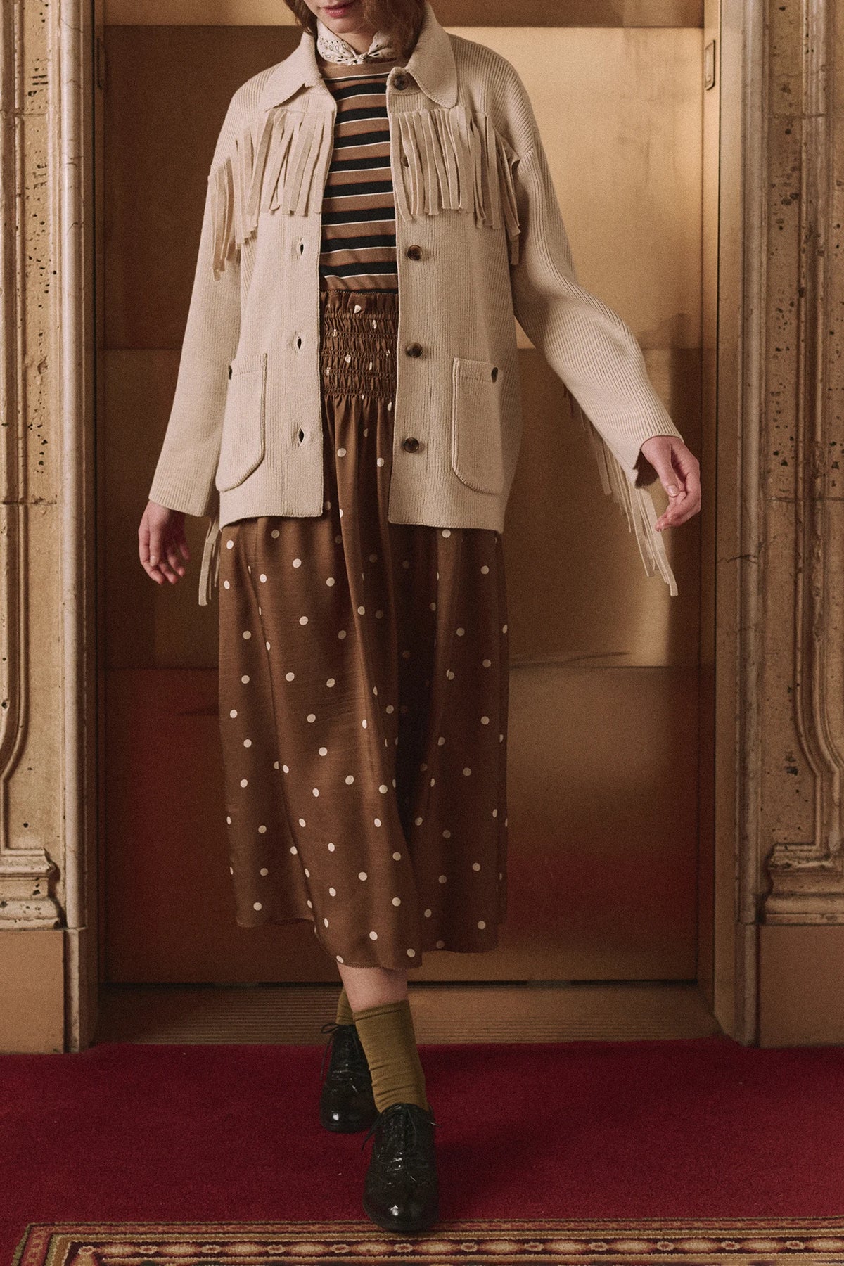 The Western Fringe Sweater Jacket Sweaters & Knits The Great