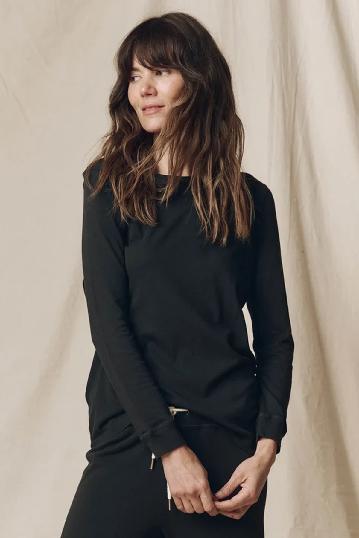 The Long Sleeve Slim Tee Shirts &amp; Tops The Great