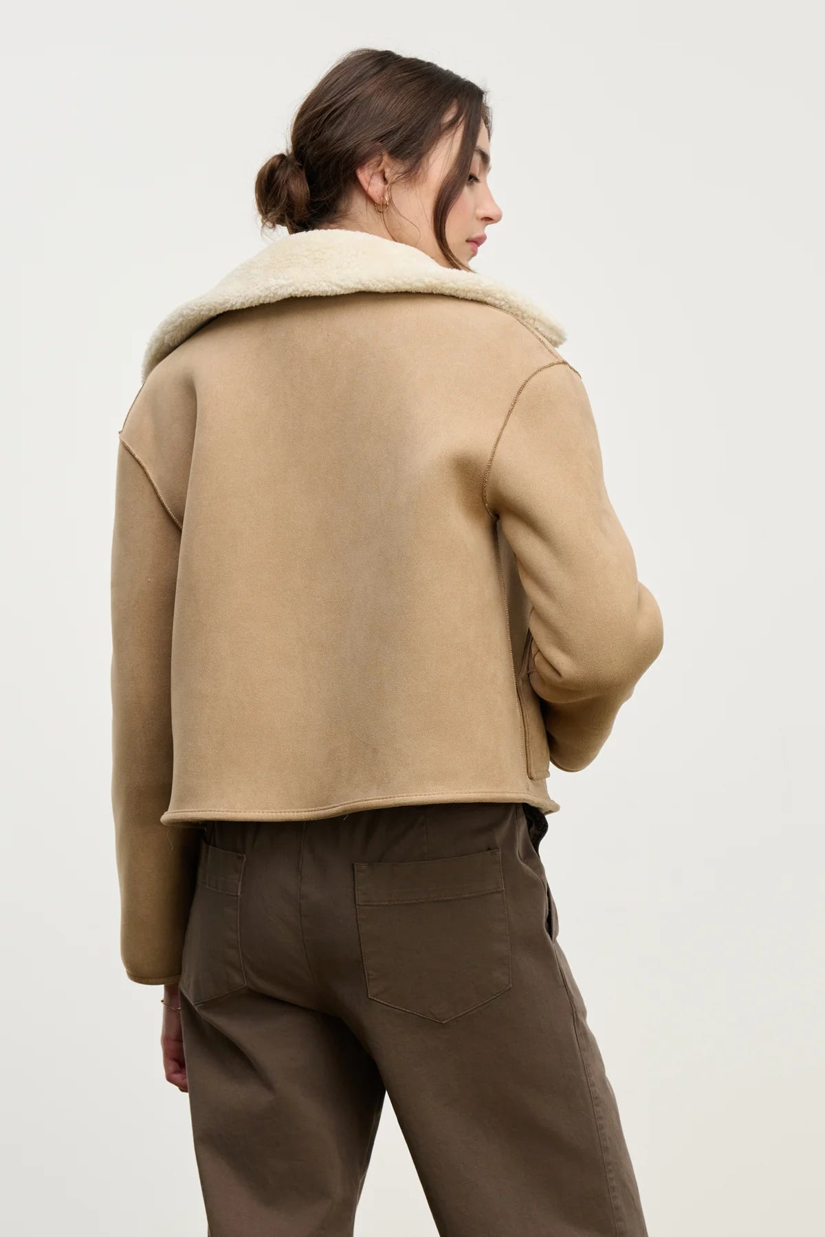 Amara Sherpa Reversible Jacket Jackets &amp; Coats Velvet by Graham &amp; Spencer