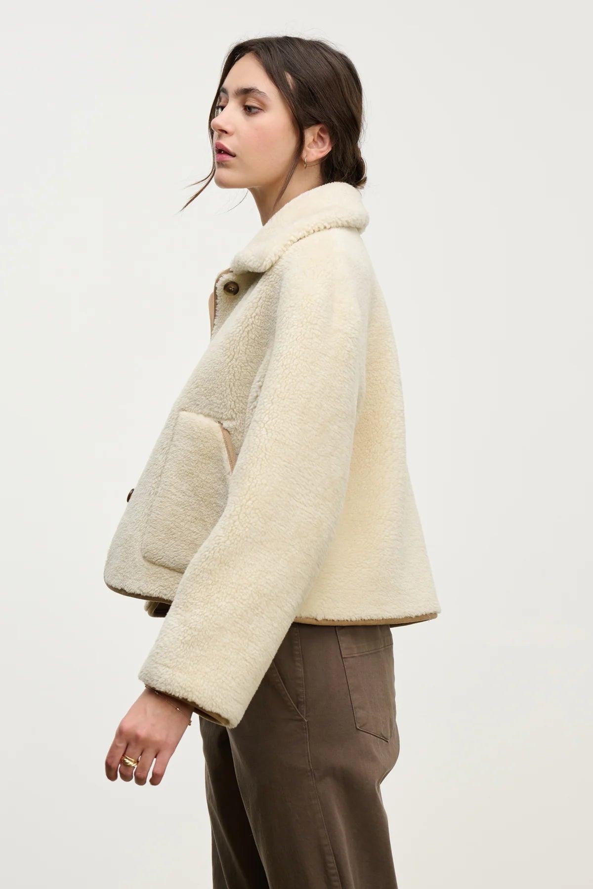 Amara Sherpa Reversible Jacket Jackets &amp; Coats Velvet by Graham &amp; Spencer