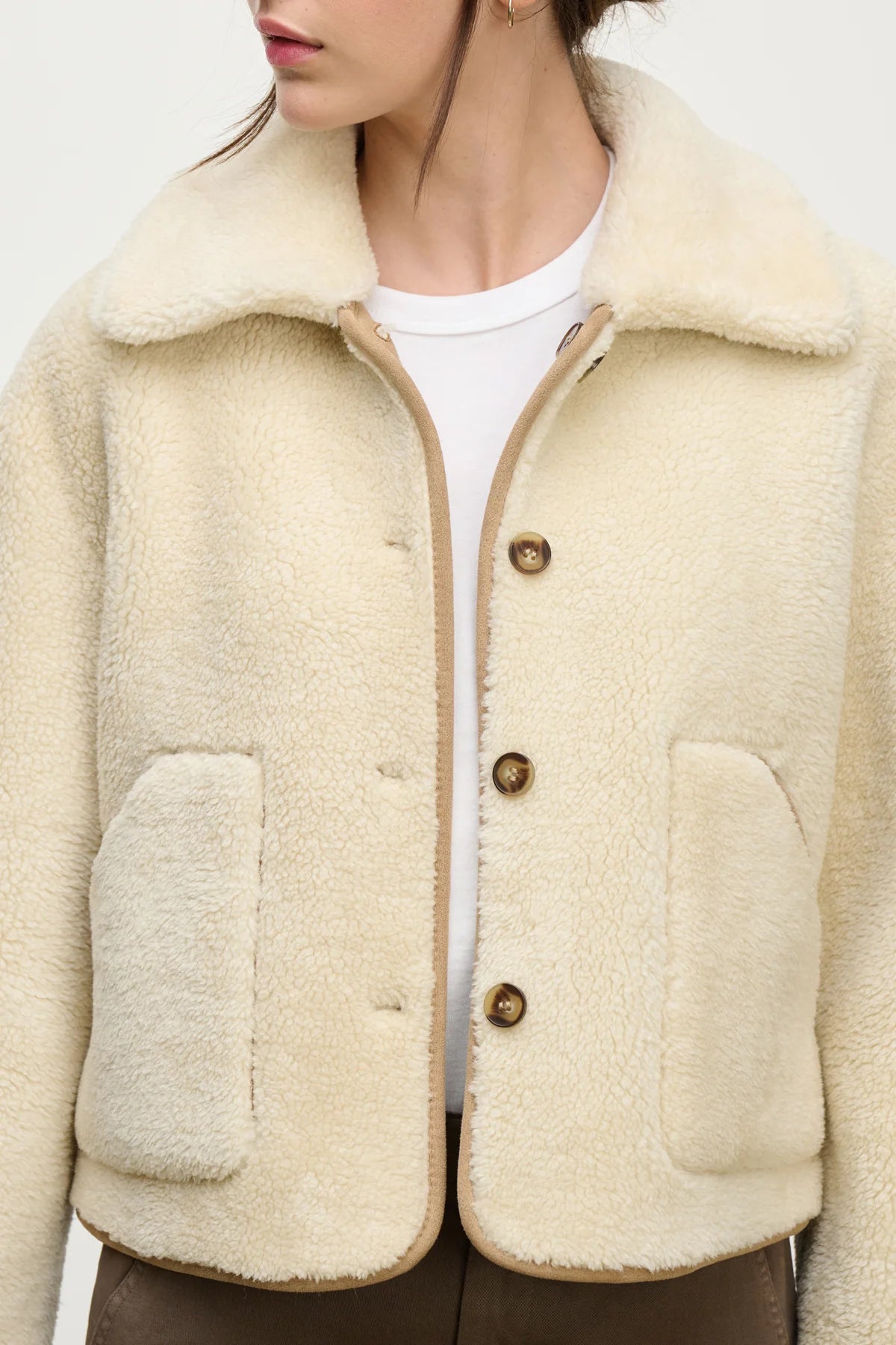 Amara Sherpa Reversible Jacket Jackets &amp; Coats Velvet by Graham &amp; Spencer