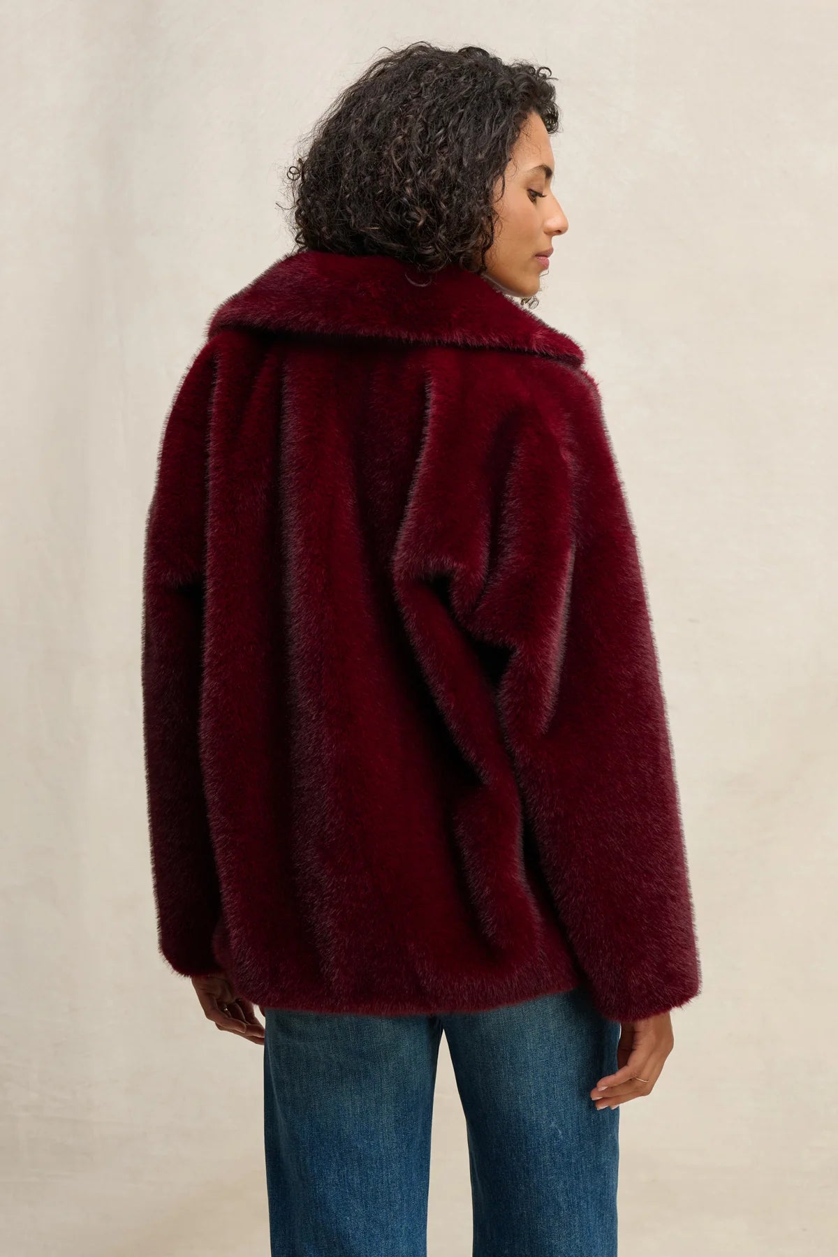 Carolyn Faux Fur Jacket Jackets &amp; Coats Velvet by Graham &amp; Spencer