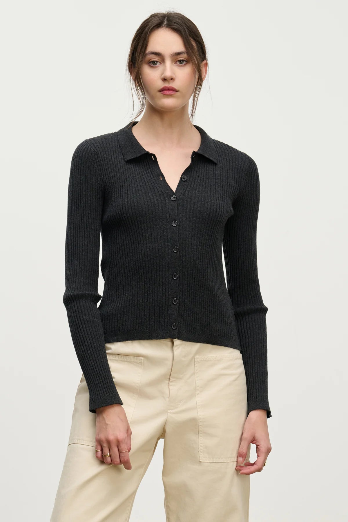 Nikki Cotton Cashmere Cardigan Sweaters & Knits Velvet by Graham & Spencer