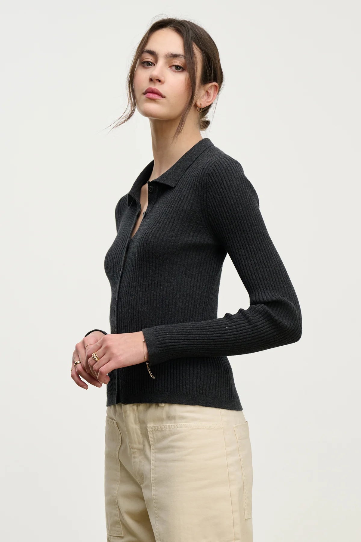Nikki Cotton Cashmere Cardigan Sweaters & Knits Velvet by Graham & Spencer