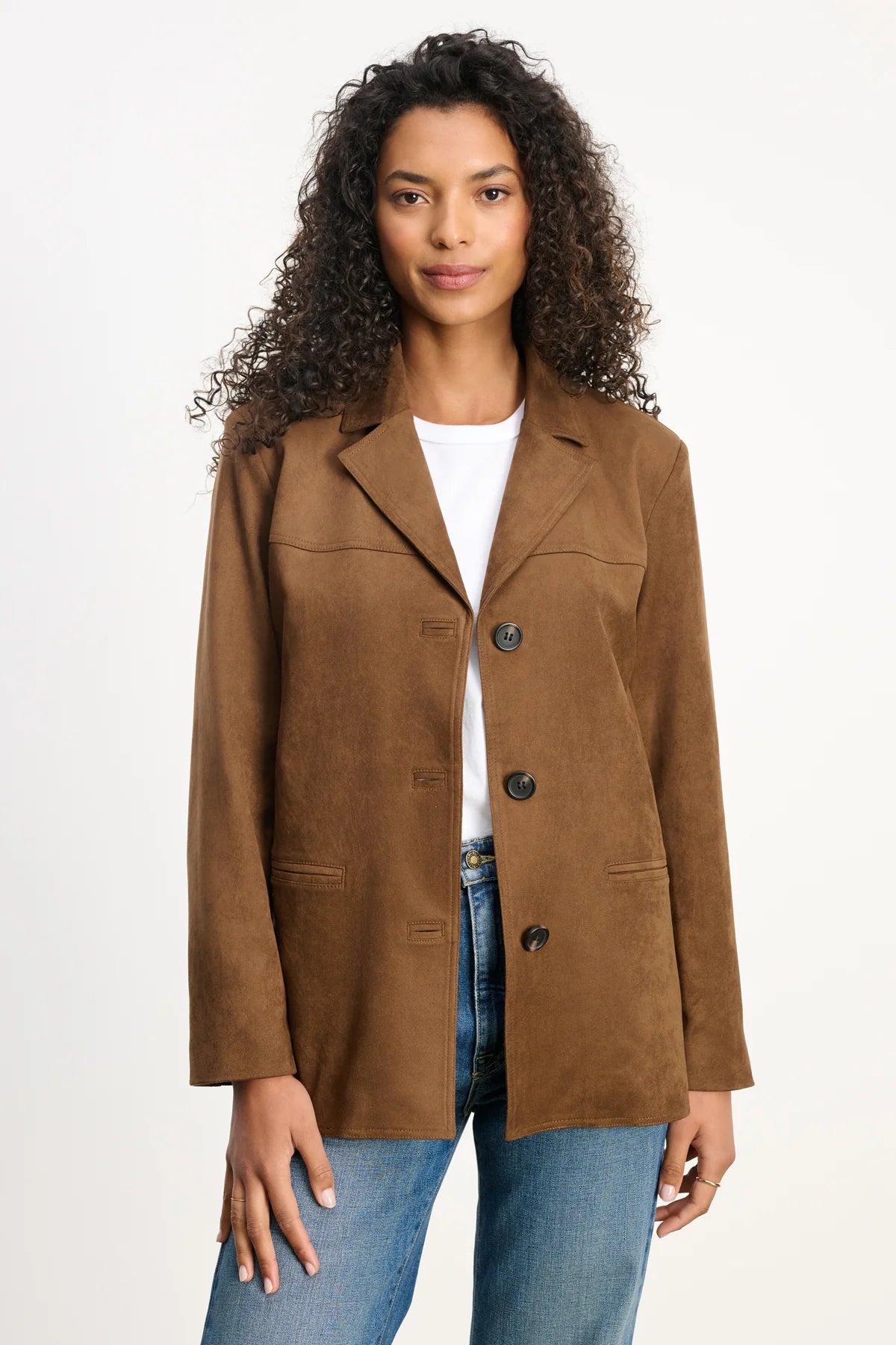 Salie Faux Suede Jacket Jackets & Coats Velvet by Graham & Spencer