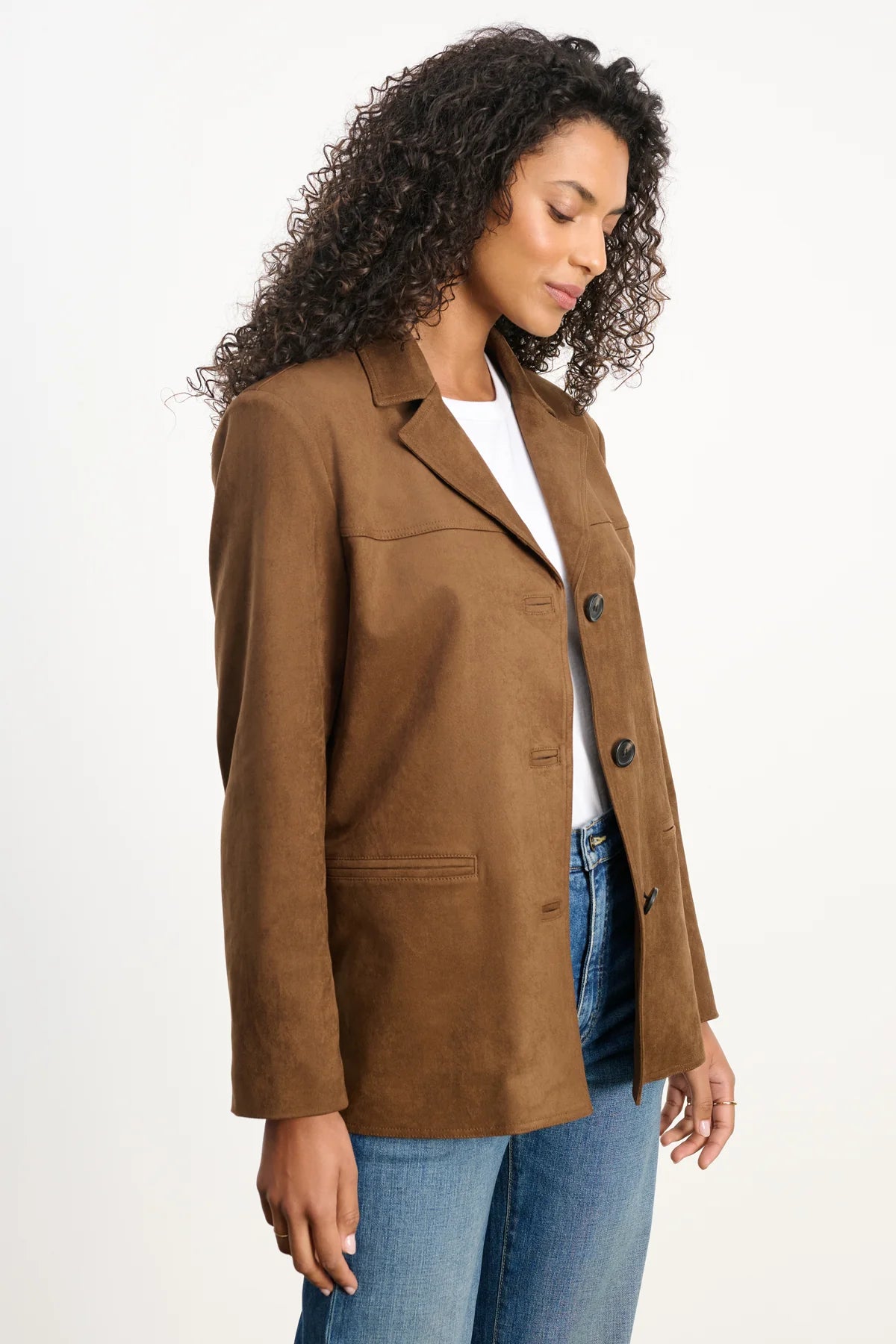 Salie Faux Suede Jacket Jackets & Coats Velvet by Graham & Spencer
